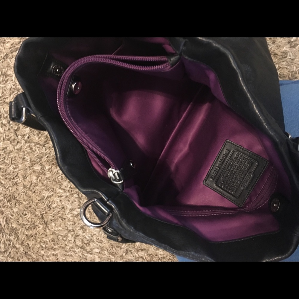 Ashley Black Leather Satchel - Picture 5 of 5